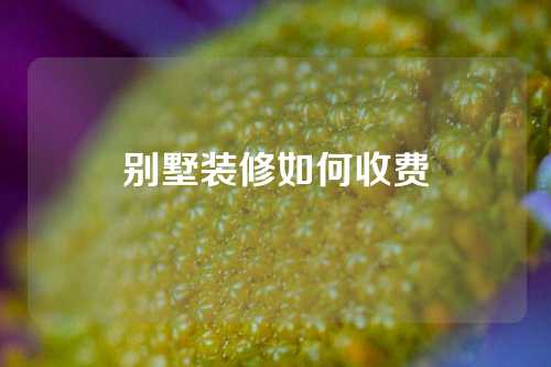 别墅装修如何收费