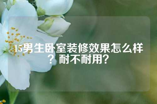 15男生卧室装修效果怎么样？耐不耐用？