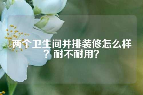 两个卫生间并排装修怎么样？耐不耐用？