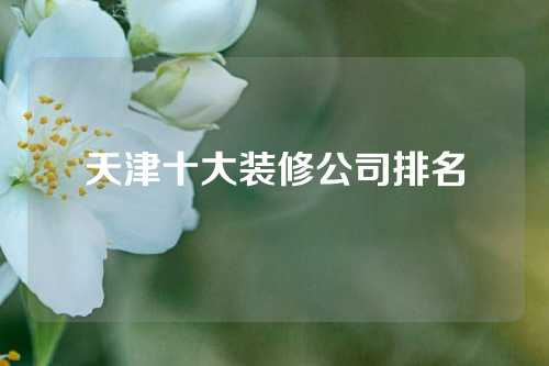 天津十大装修公司排名