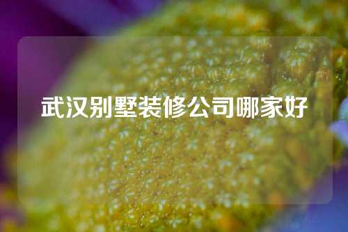 武汉别墅装修公司哪家好