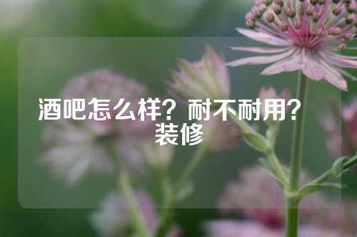 酒吧怎么样？耐不耐用？ 装修