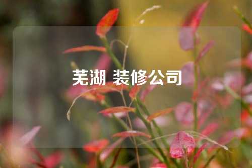 芜湖 装修公司