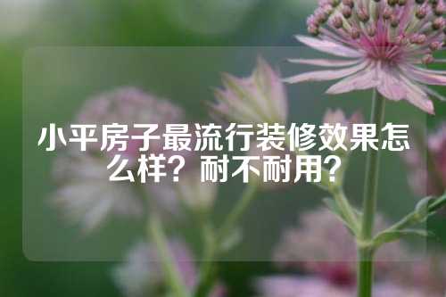 小平房子最流行装修效果怎么样？耐不耐用？